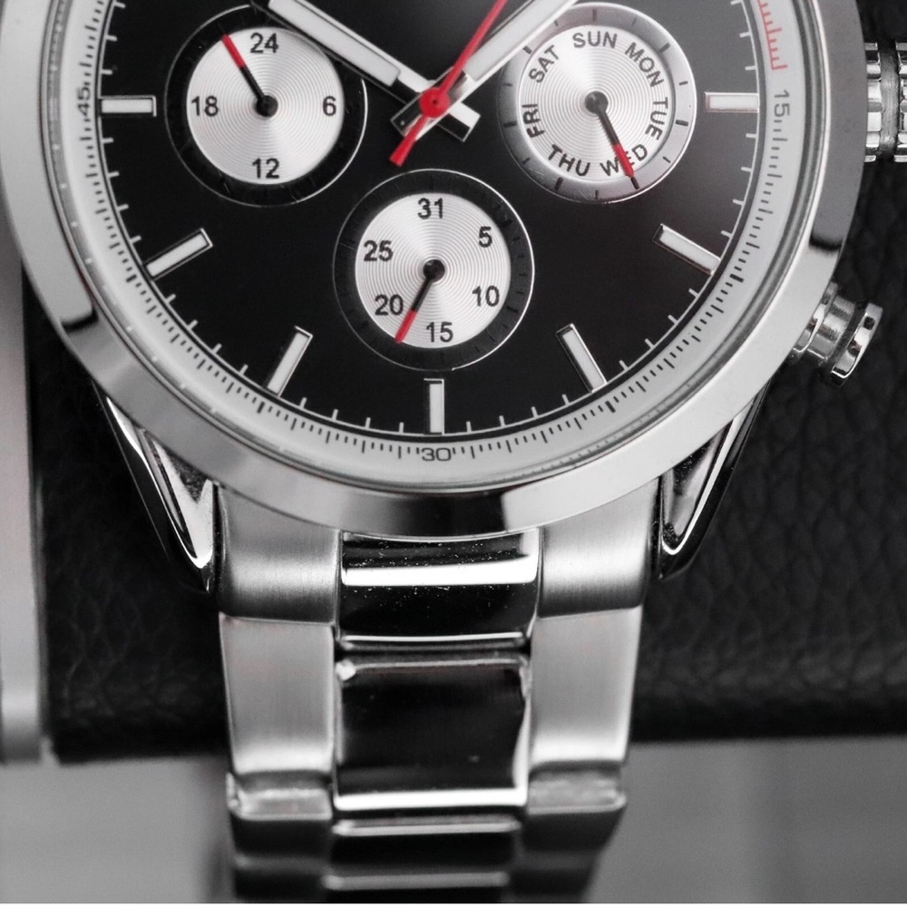 SO&CO New York Tribeca 5004 GMT 42mm Stainless Steel Watch | BRAND NEW IN BOX - Picture 9 of 12